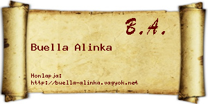 Buella Alinka névjegykártya